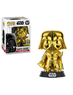 Figurine Pop Dark Vador Gold Chrome Galactic Convention (Star Wars) -  Figurines Pop Star Wars 
