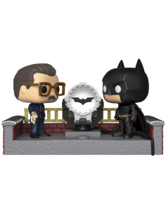 Figurine Pop Movie Moment Batman with light up Bat-signal (Batman 80th) -  Figurines Pop Heroes 