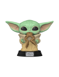 Figurine Pop The Child / Baby Yoda with frog (Star Wars Mandalorian) -  Figurines Pop The Mandalorian 