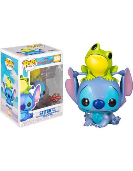 Figurine Pop Stitch with frog Exclusive (Disney Lilo & Stitch)