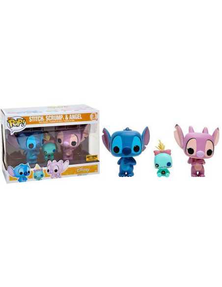 Figurine Pop 3 Pack Stitch, Scrump & Angel EXCLUSIVE Hot Topic (Disney Lilo & Stitch)