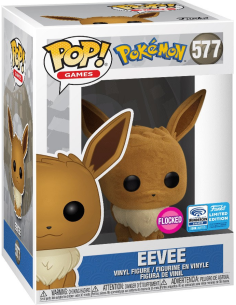 Figurine Pop Eevee - Evoli Flocked Exclusive Wondercon 2020 (Pokemon) -  Figurines Pop Pokemon 