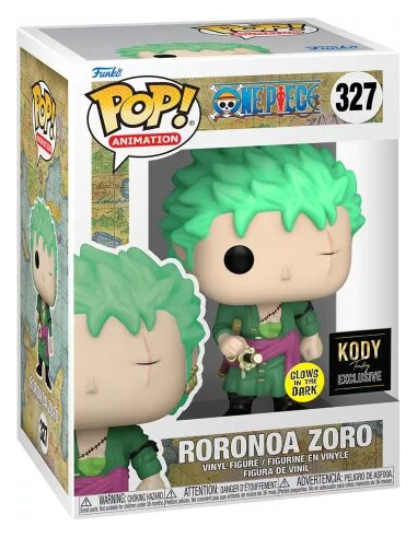 Figurine Pop Roronoa Zoro GITD Exclusive Kody trading (One Piece) Pas Cher