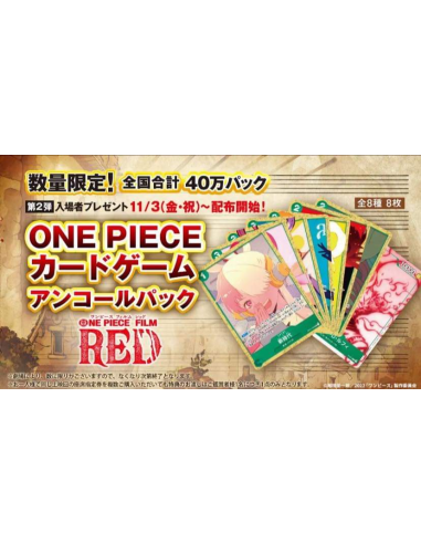 One Piece -  Promotion Pack Uta Film Red 8 Cartes