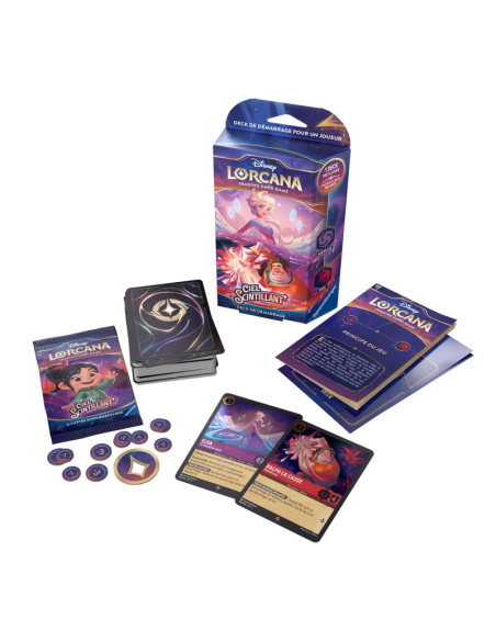 Disney Lorcana : Deck de Démarrage Améthyste / Rubis - Ciel Scintillant