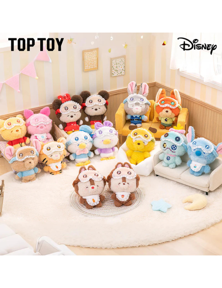 "Blind box Disney Squinting Sleepwear Top Toy porte-clés peluches Mickey Stitch pyjama yeux endormis boîte aléatoire "Blind box Disney Squinting Sleepwear Top Toy porte-clés peluches Mickey Stitch pyjama yeux endormis boîte aléatoire