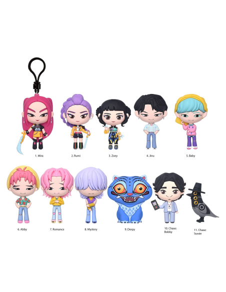 K-Pop Demon Hunters Blind Bag Série 1 - Figural Bag Clip Netflix