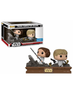Figurine Pop Luke et Leia Trash Compactor Movie Moments (Star Wars) -  Boîte Endommagée 