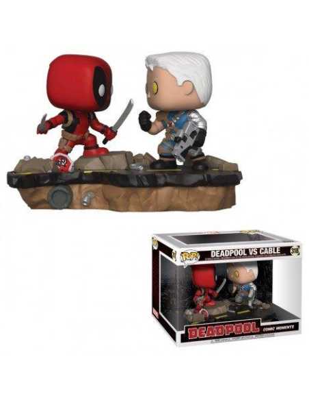 Figurine Pop Deadpool vs Cable Movie Moments (Marvel Deadpool) -  Figurines Pop Marvel 