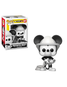 Figurine Pop Mickey pompier (Disney Mickey 90 ans) -  Figurines Pop Mickey & Minnie 