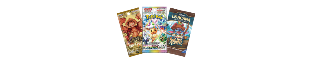 Boosters de Cartes Pokémon, Lorcana et Plus – Collectionnez les Meilleurs Packs !