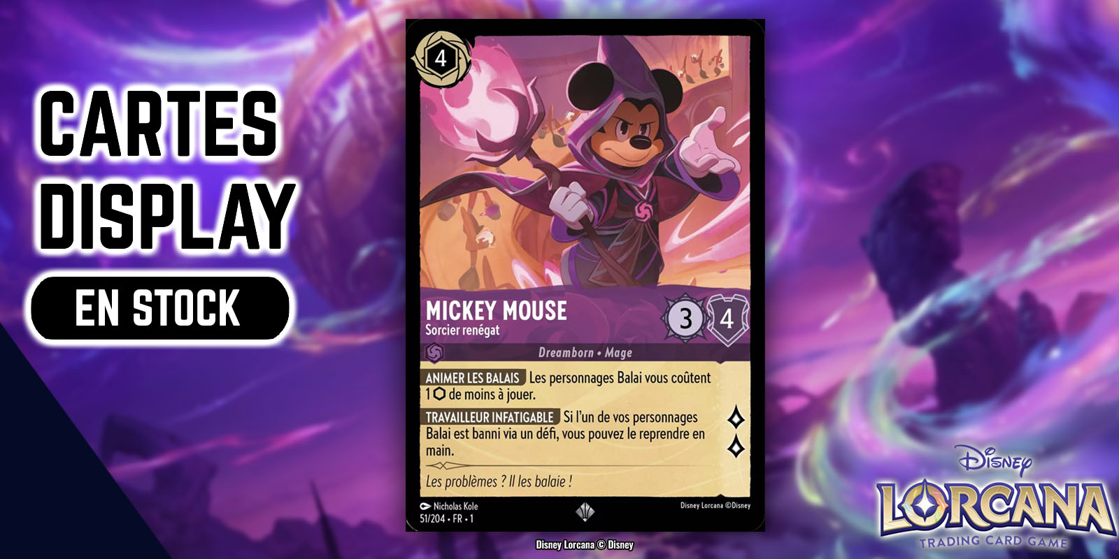 Lorcana Card Game - Cartes Display sur KYSEII.FR