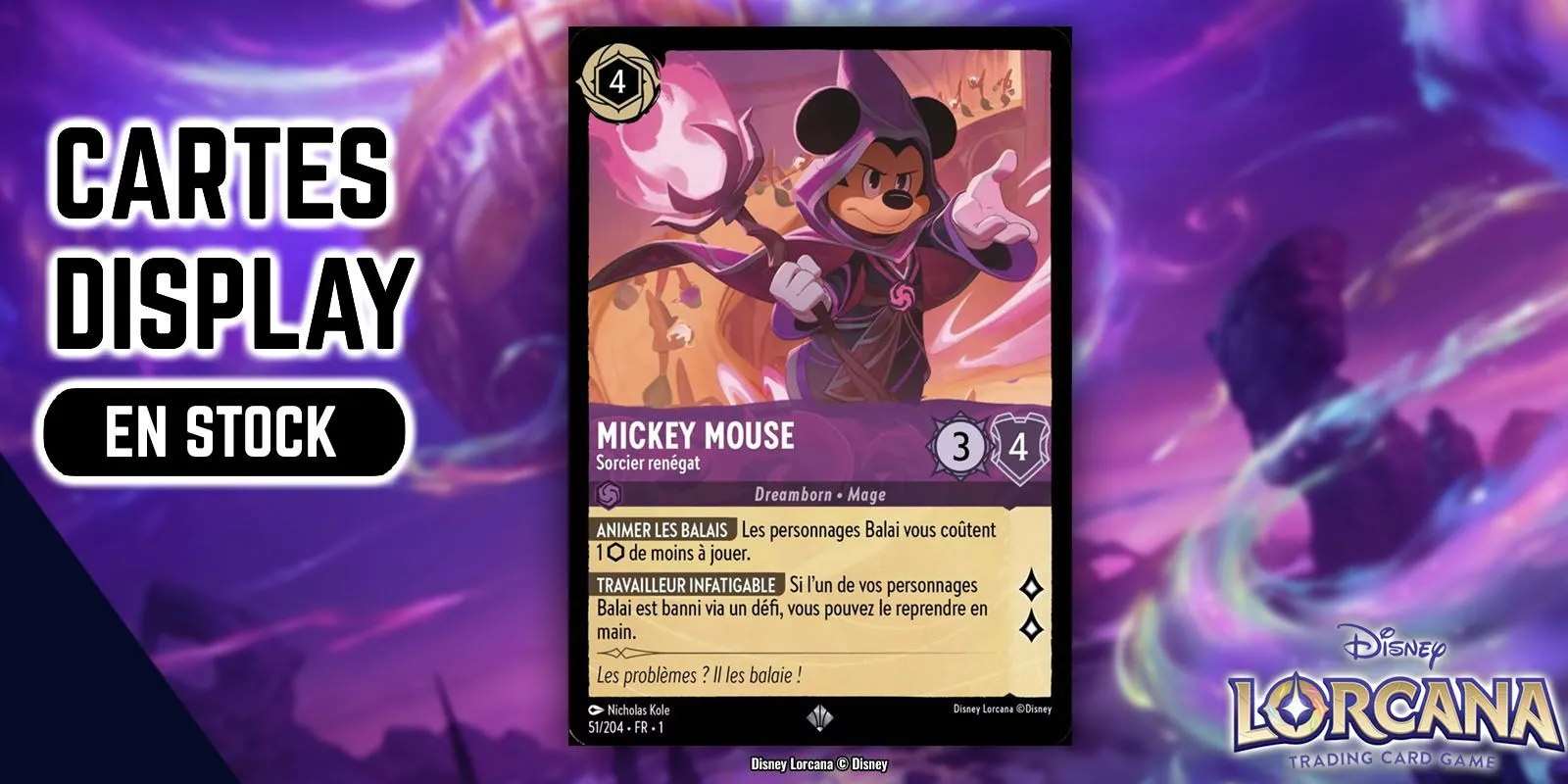 Lorcana Card Game - Cartes Display sur KYSEII.FR