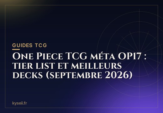 One Piece TCG méta OP17 : tier list et meilleurs decks (septembre 2026)