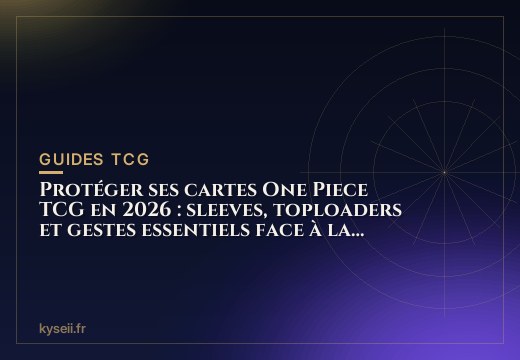 Protéger ses cartes One Piece TCG en 2026 : sleeves, toploaders et gestes essentiels face à la hausse des prix